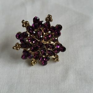 Statement Ring in purple